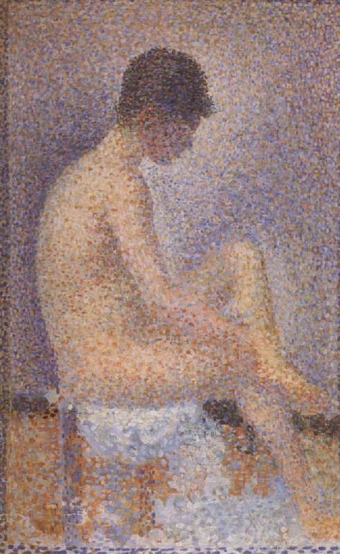 Georges Seurat Seated Female Nude